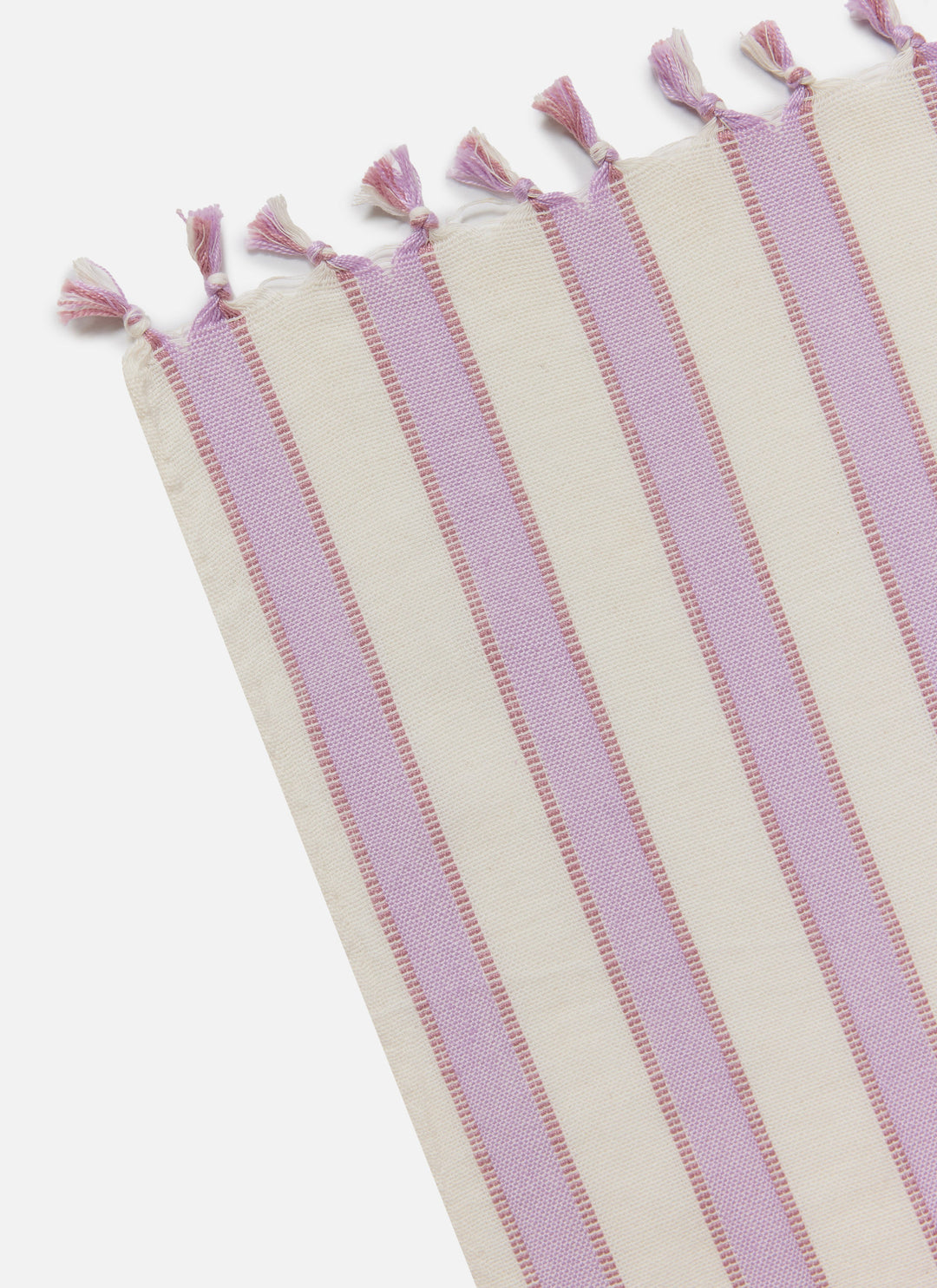 LILAC & CREAM - Stripe Tablecloth Heather Taylor Home variable LILAC & CREAM - Stripe Tablecloth Bonjour Fete - Party Supplies