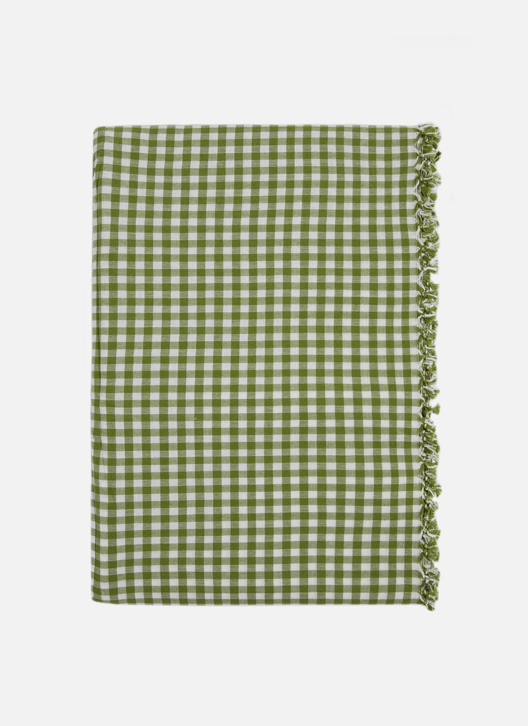 Mini Gingham Olive Tablecloth