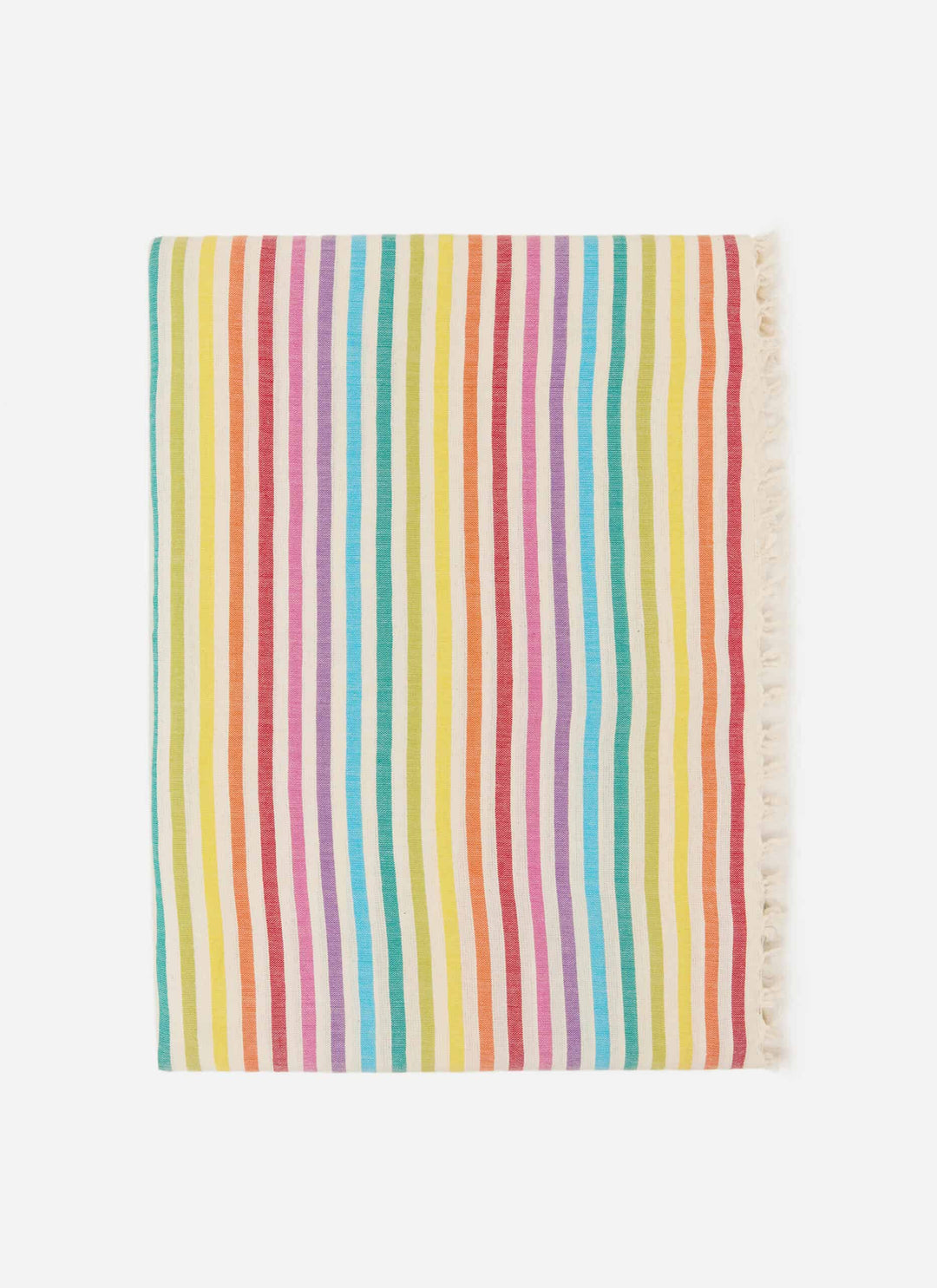 Multi Stripe Rainbow Tablecloth