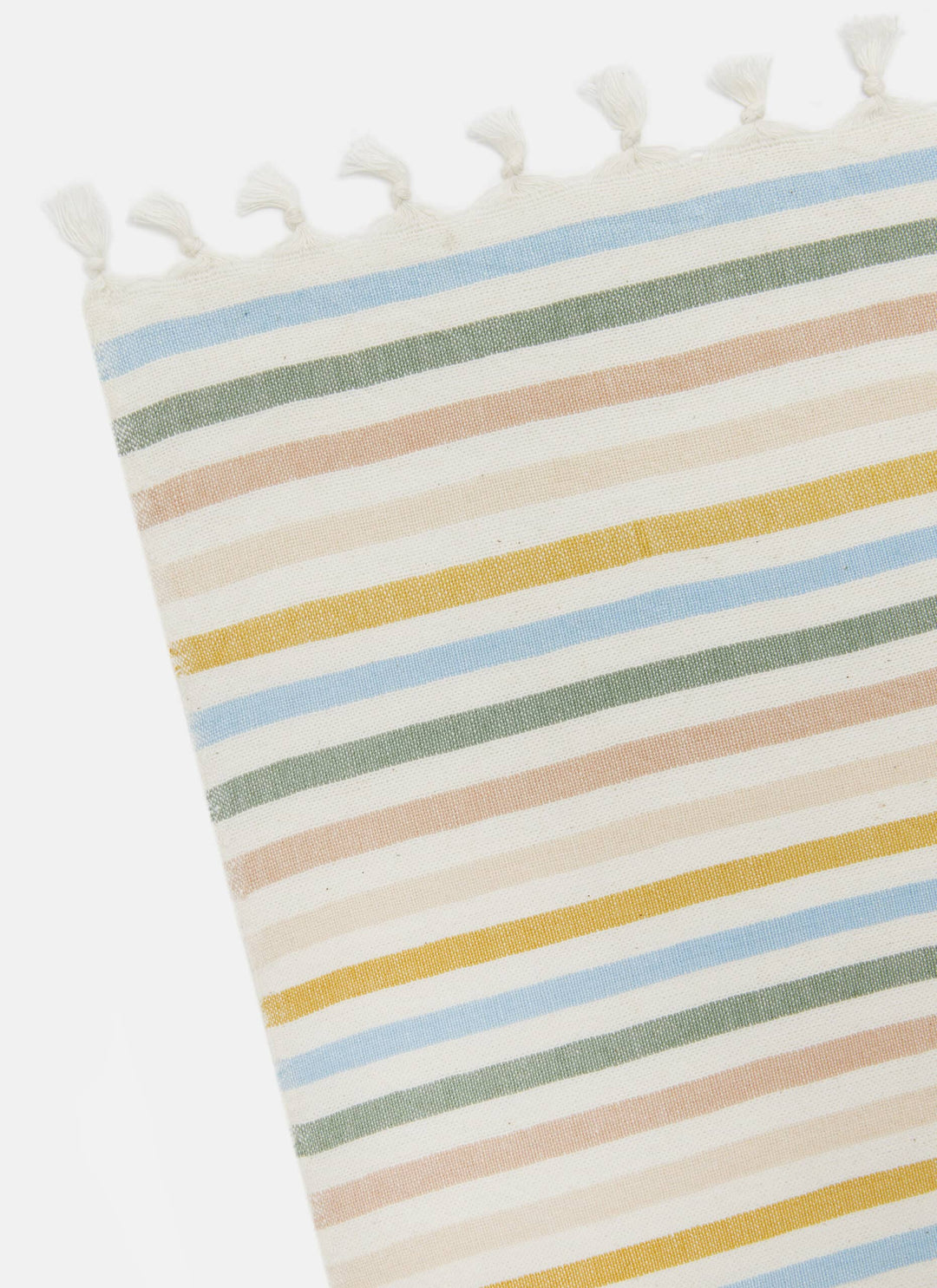 Multi Stripe Spring Pastel Tablecloth