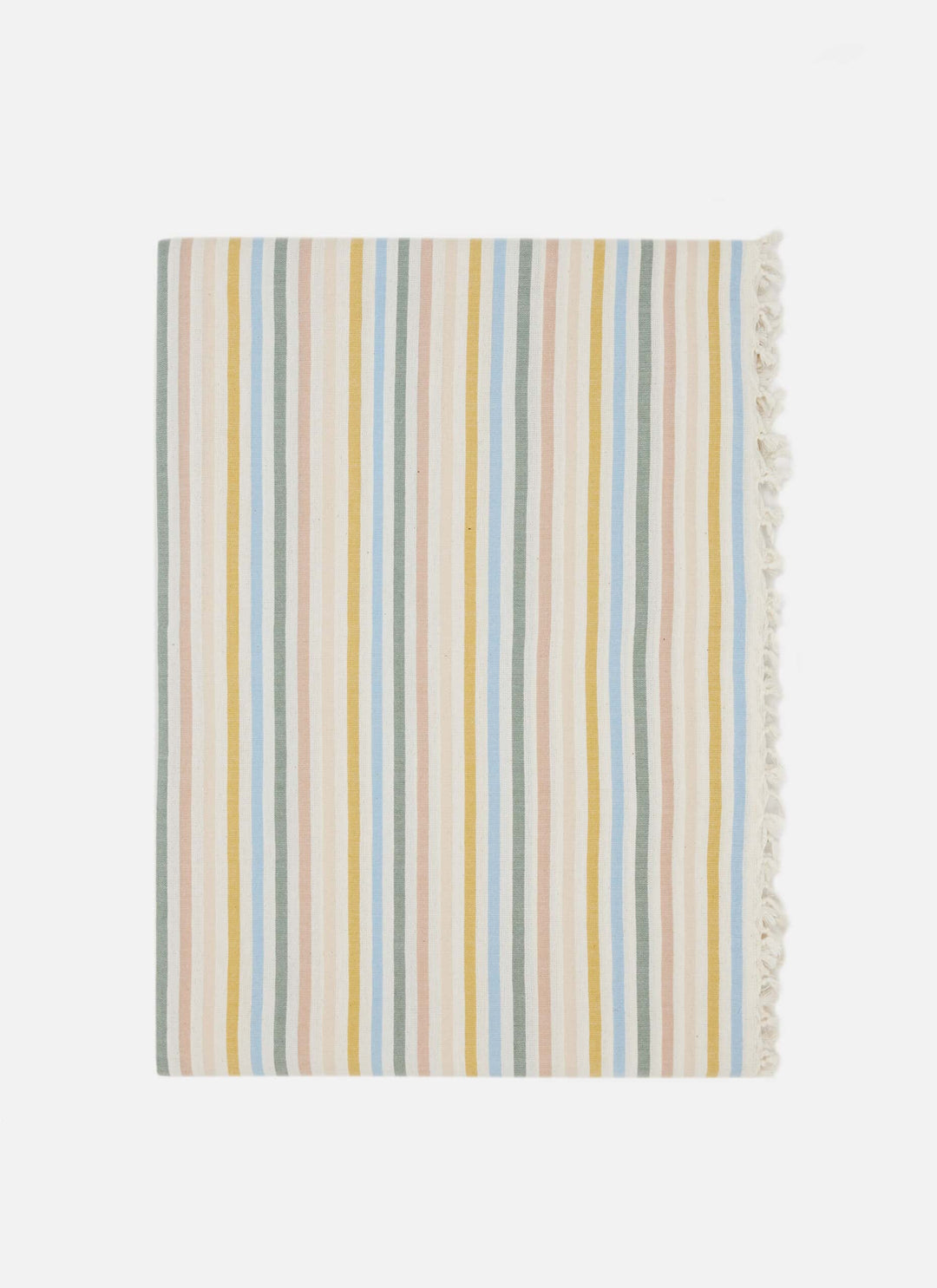 Multi Stripe Spring Pastel Tablecloth