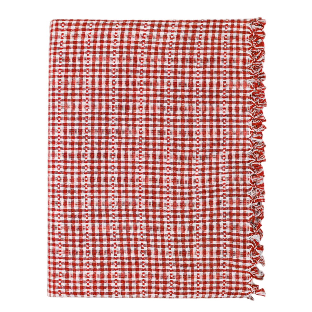 SOHO - Red Tablecloth Heather Taylor Home Small SOHO - Red Tablecloth Bonjour Fete - Party Supplies