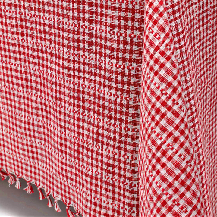 SOHO - Red Tablecloth Heather Taylor Home SOHO - Red Tablecloth Bonjour Fete - Party Supplies