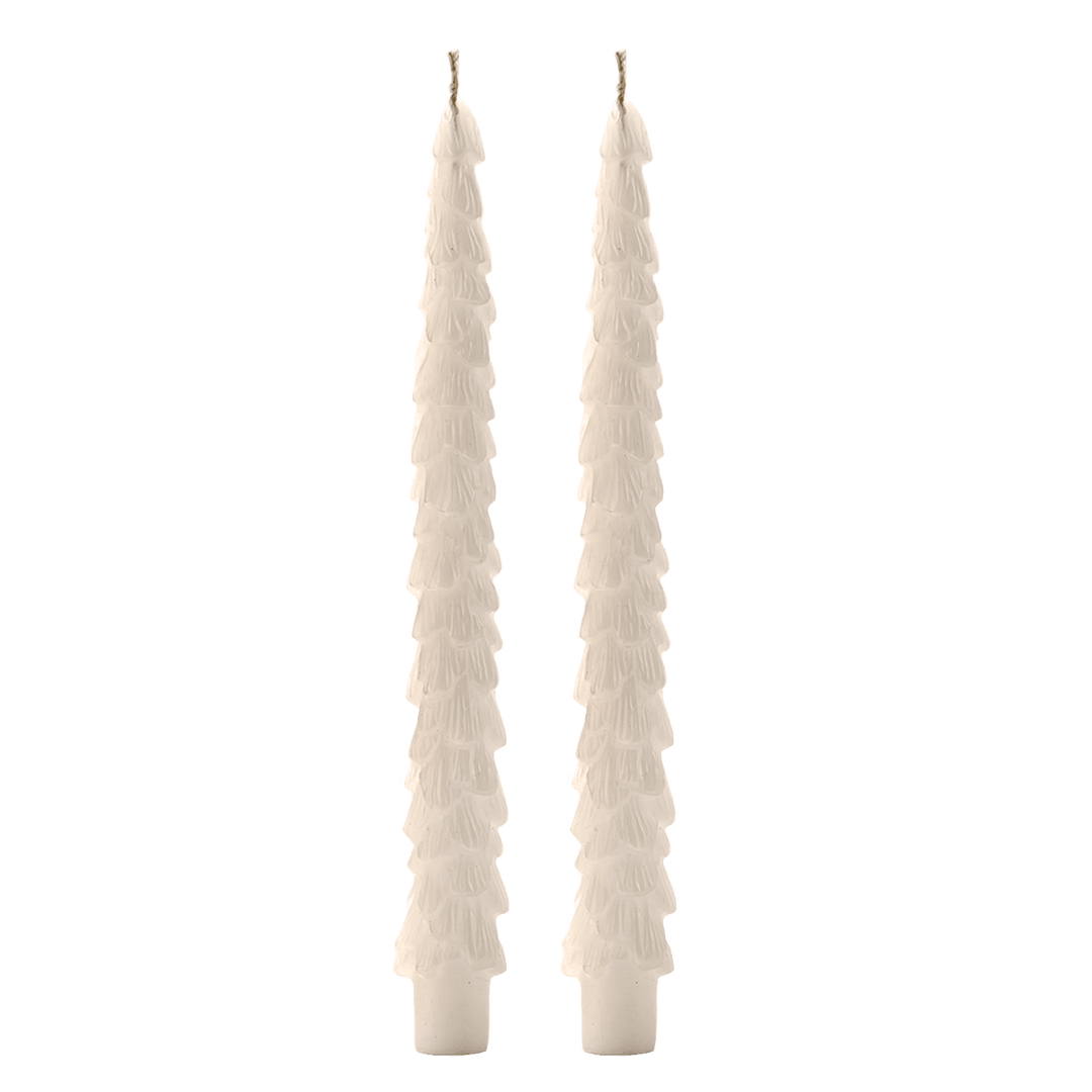 Cream Tree Taper Candles - Set of 2 Sweet Water Decor Taper Candles Cream Tree Taper Candles - Set of 2 Bonjour Fete - Party Supplies