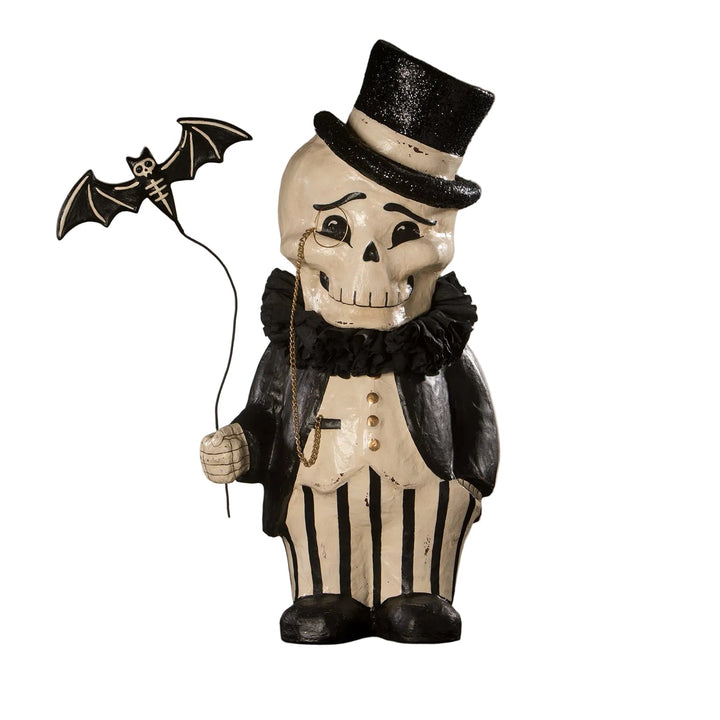 Dapper Desmond Skelly Large Paper Mache Bethany Lowe Designs, Inc. Dapper Desmond Skelly Large Paper Mache Bonjour Fete - Party Supplies
