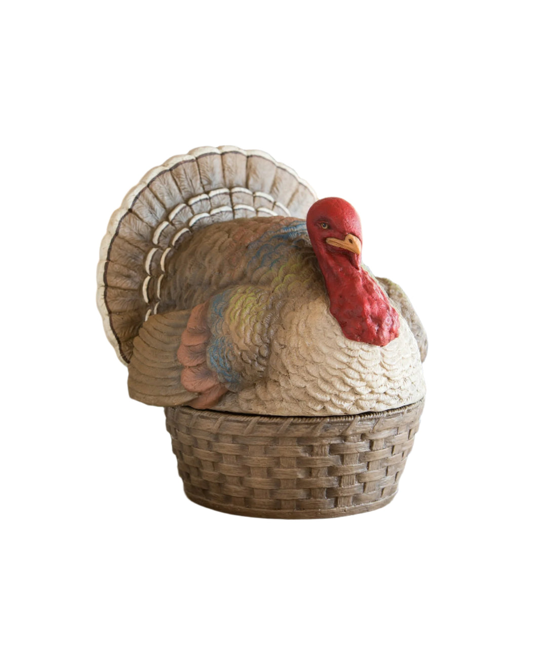 Vintage Turkey Basket Container Bethany Lowe Designs, Inc. Vintage Turkey Basket Container Bonjour Fete - Party Supplies