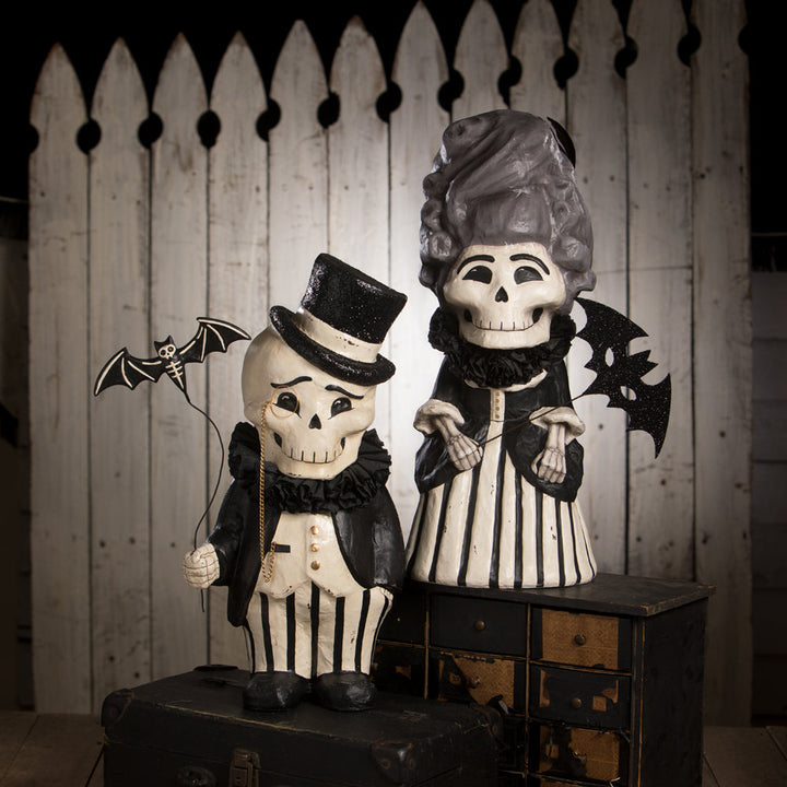Dapper Desmond Skelly Large Paper Mache Bethany Lowe Designs, Inc. Dapper Desmond Skelly Large Paper Mache Bonjour Fete - Party Supplies