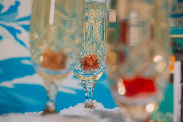 Winter champagne cocktails for a New Year's Eve toast