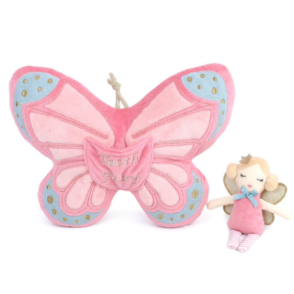 Butterfly Tooth Fairy Pillow and Doll Set by Mon Ami