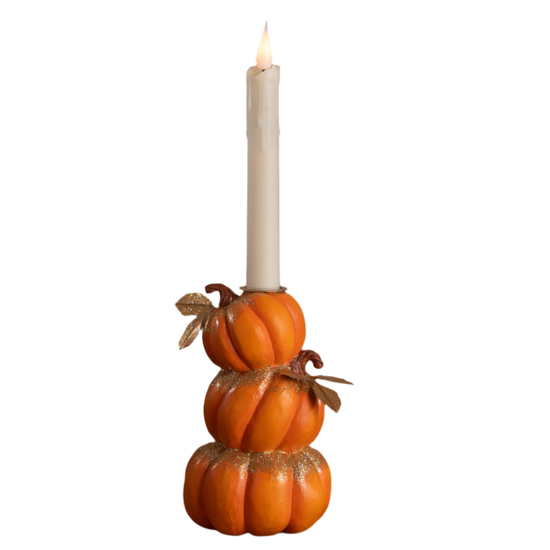 Stack of Pumpkins Candlestick Bethany Lowe Designs, Inc. Stack of Pumpkins Candlestick Bonjour Fete - Party Supplies