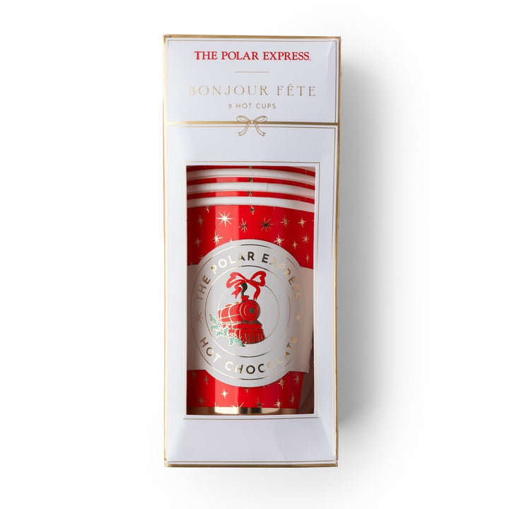 The Polar Express hot chocolate cups in a boxed set of eight for a Christmas movie night