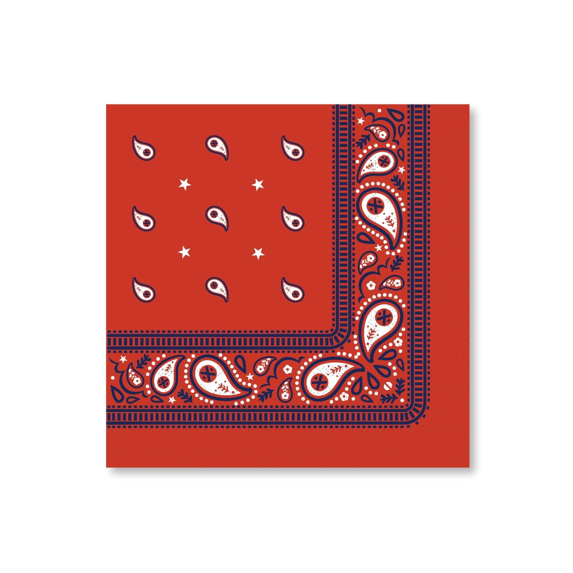 Bonjour Fête Thomas & Friends™ Servietten – 24 Stück, Blau, Bandana-Design, 12,7 X 12,7 Cm (offiziell Lizenziert)