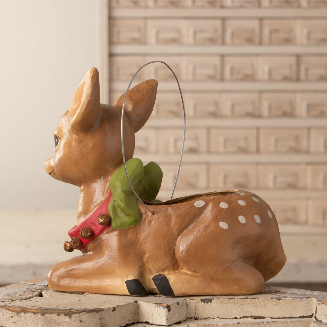 Jingle Bell Reindeer Bucket Bethany Lowe Designs, Inc. Jingle Bell Reindeer Bucket Bonjour Fete - Party Supplies