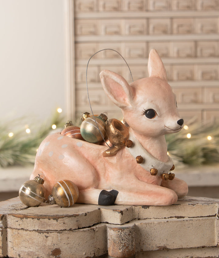 Pinky Reindeer Bucket Bethany Lowe Designs, Inc. Pinky Reindeer Bucket Bonjour Fete - Party Supplies