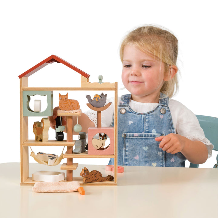 Purrfect Stay Cat Hotel Tender Leaf Purrfect Stay Cat Hotel Bonjour Fete - Party Supplies