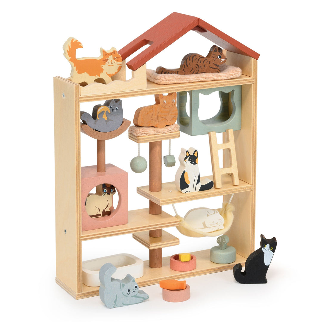 Purrfect Stay Cat Hotel Tender Leaf Purrfect Stay Cat Hotel Bonjour Fete - Party Supplies