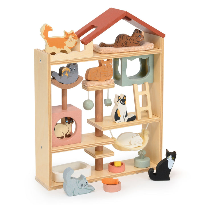 Purrfect Stay Cat Hotel Tender Leaf Purrfect Stay Cat Hotel Bonjour Fete - Party Supplies