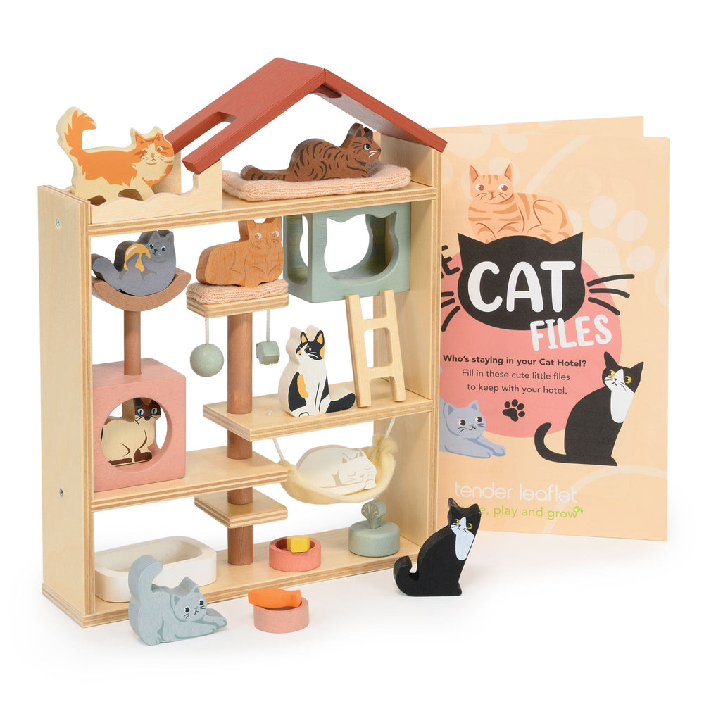 Purrfect Stay Cat Hotel Tender Leaf Purrfect Stay Cat Hotel Bonjour Fete - Party Supplies
