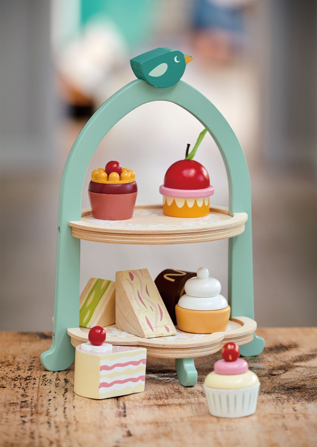 Birdie Afternoon Tea Stand Tender Leaf Birdie Afternoon Tea Stand Bonjour Fete - Party Supplies