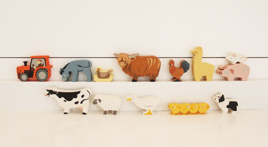 Farmyard Animals Tender Leaf Farmyard Animals Bonjour Fete - Party Supplies