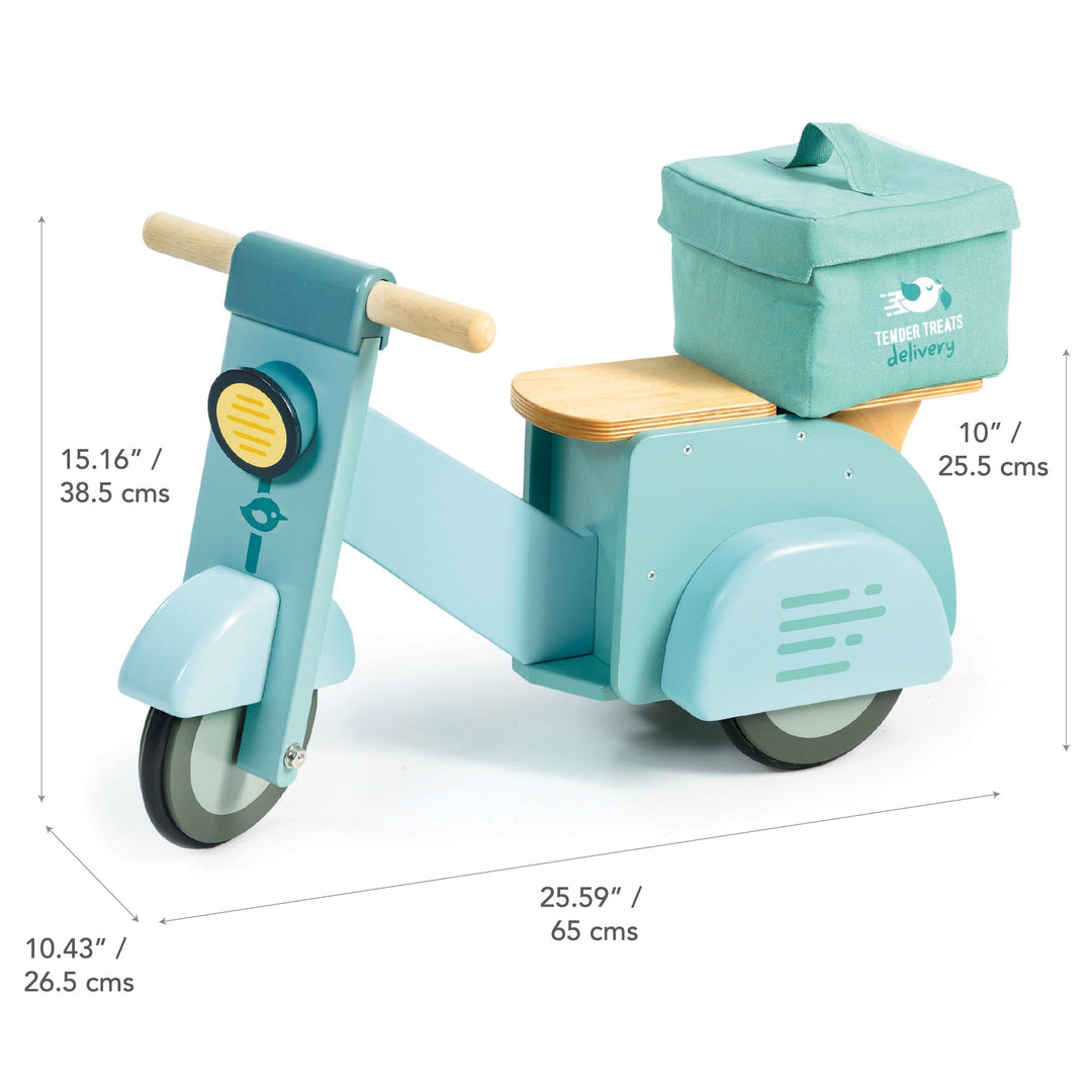 Delivery Scooter Tender Leaf Delivery Scooter Bonjour Fete - Party Supplies