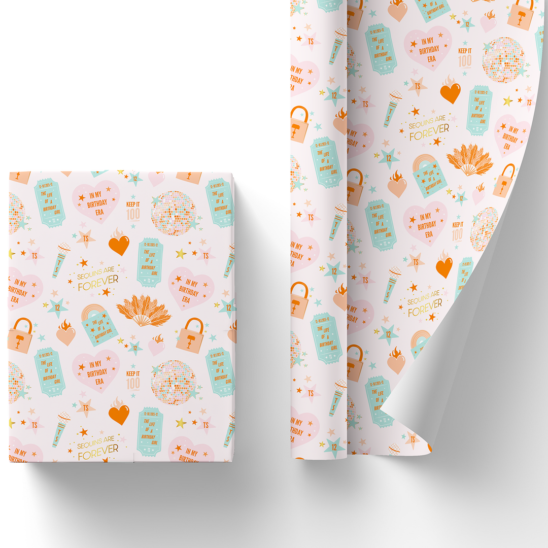 SWIFTIE SHOWGIRL GIFT WRAP Bonjour Fête Gift Wrapping SWIFTIE SHOWGIRL GIFT WRAP Bonjour Fete - Party Supplies