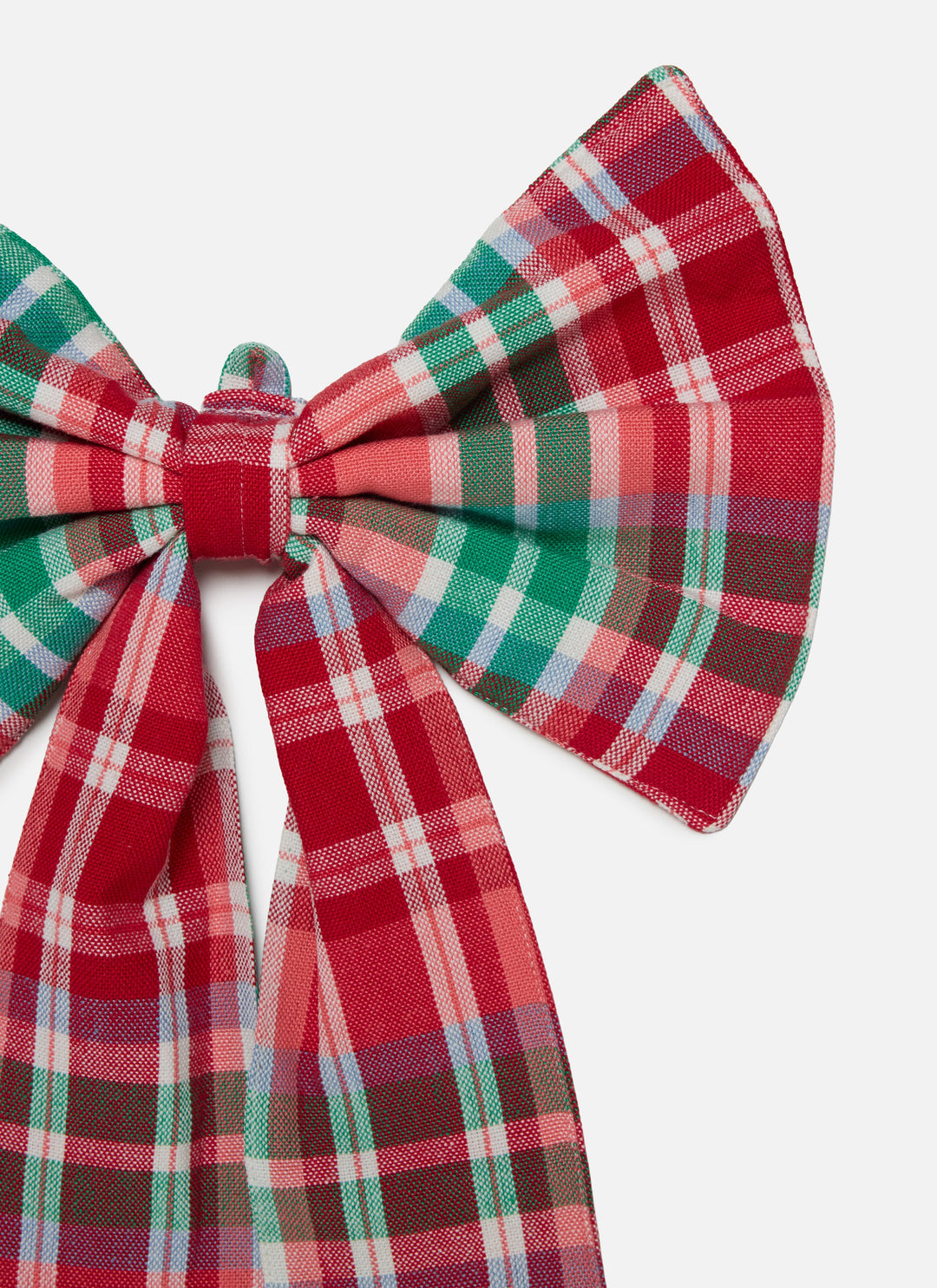 TALIA PLAID - Multi Fabric Bow