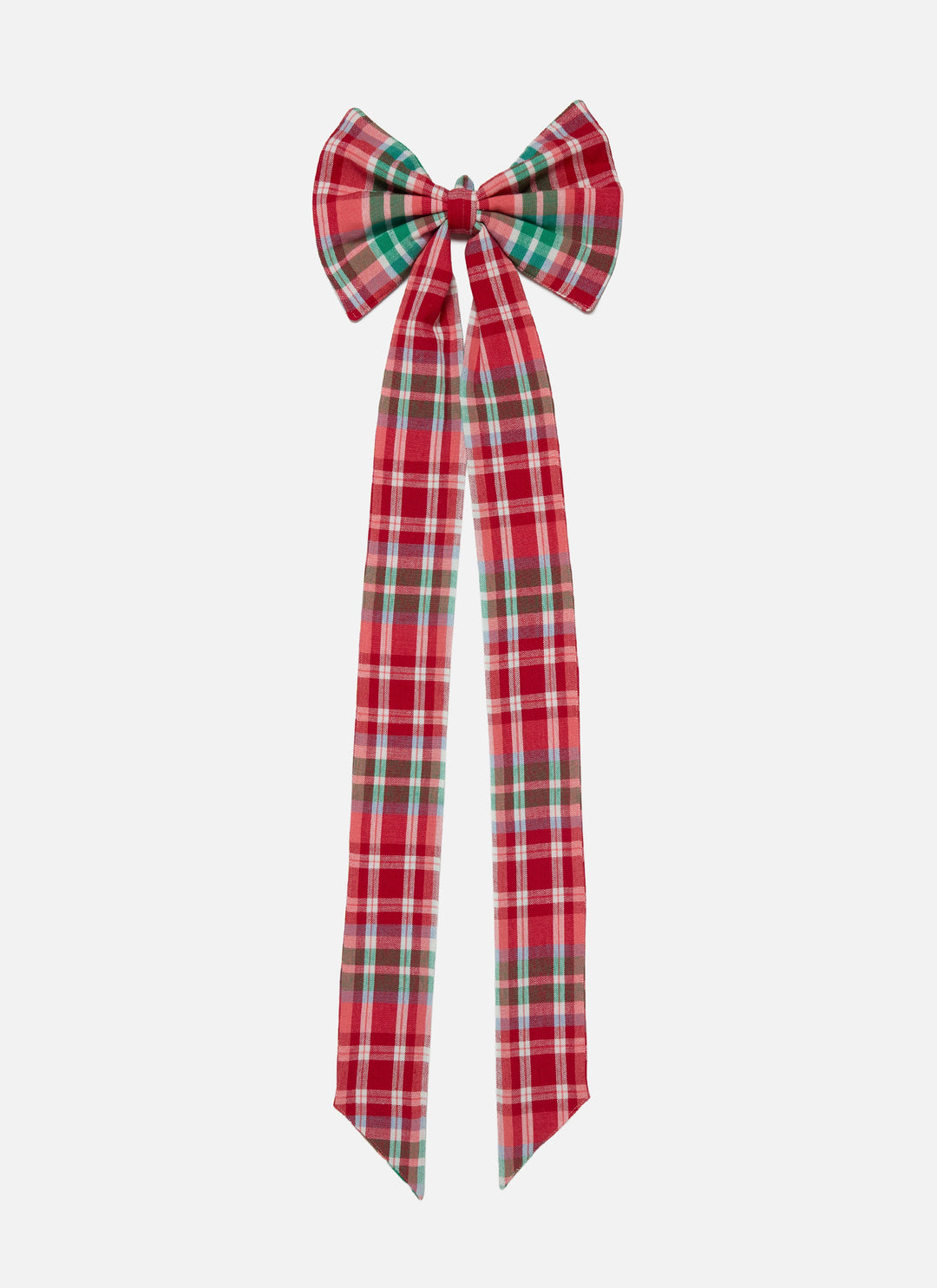 TALIA PLAID - Multi Fabric Bow