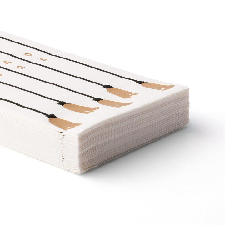 TARGET 2025 TASSEL GUEST TOWELS Bonjour Fete Plates TARGET 2025 TASSEL GUEST TOWELS Bonjour Fete - Party Supplies