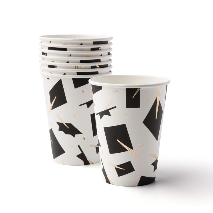 TARGET GRADUATION CAP CUPS Bonjour Fete Cups TARGET GRADUATION CAP CUPS Bonjour Fete - Party Supplies