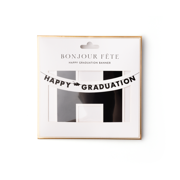 HAPPY GRADUATION BANNER Bonjour Fete Garlands & Banners HAPPY GRADUATION BANNER Bonjour Fete - Party Supplies