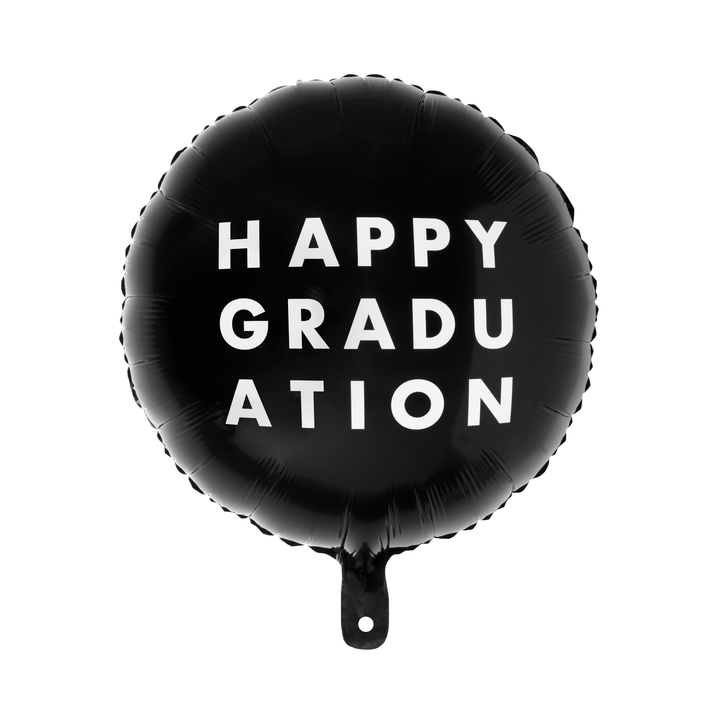TARGET HAPPY GRADUATION BLACK FOIL BALLOON Bonjour Fete Balloons TARGET HAPPY GRADUATION BLACK FOIL BALLOON Bonjour Fete - Party Supplies