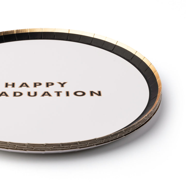 TARGET HAPPY GRADUATION SNACK PLATES Bonjour Fete Plates TARGET HAPPY GRADUATION SNACK PLATES Bonjour Fete - Party Supplies