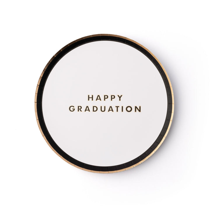 TARGET HAPPY GRADUATION SNACK PLATES Bonjour Fete Plates TARGET HAPPY GRADUATION SNACK PLATES Bonjour Fete - Party Supplies