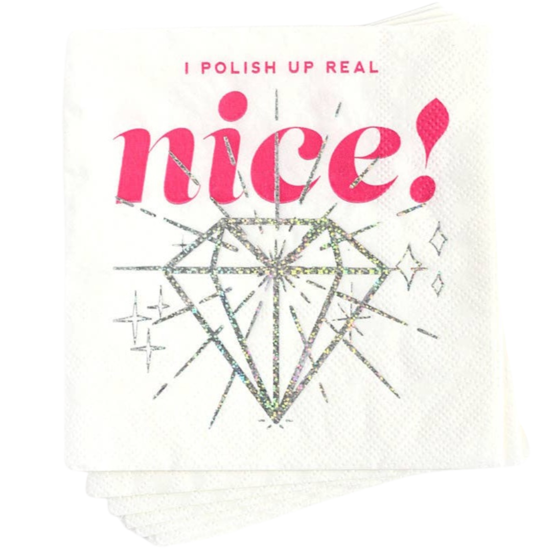 TAYLOR SWIFT BEJEWELED COCKTAIL NAPKINS Kitty Meow Boutique Napkins Bonjour Fete - Party Supplies