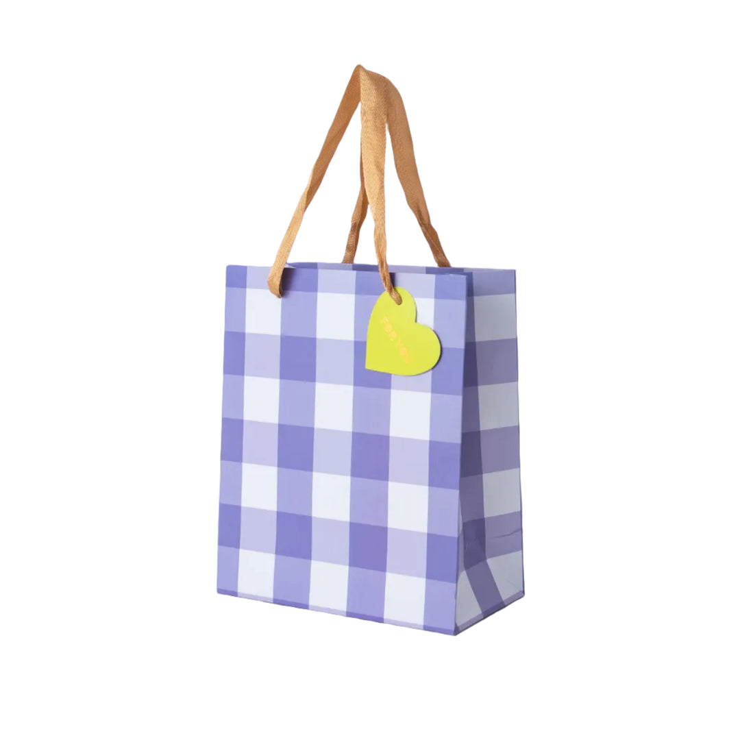 Blue Gingham Gift Bags (2 Sizes) Taylor Elliott Designs 11 - Gift Wrap Medium - $8.95 Blue Gingham Gift Bags (2 Sizes) Bonjour Fete - Party Supplies