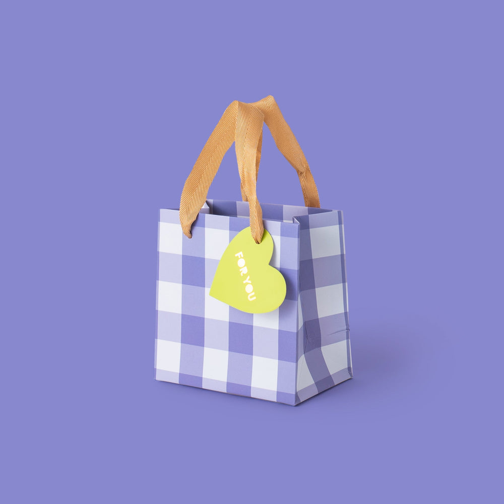 Blue Gingham Gift Bags (2 Sizes) Taylor Elliott Designs 11 - Gift Wrap Small - $6.95 Blue Gingham Gift Bags (2 Sizes) Bonjour Fete - Party Supplies