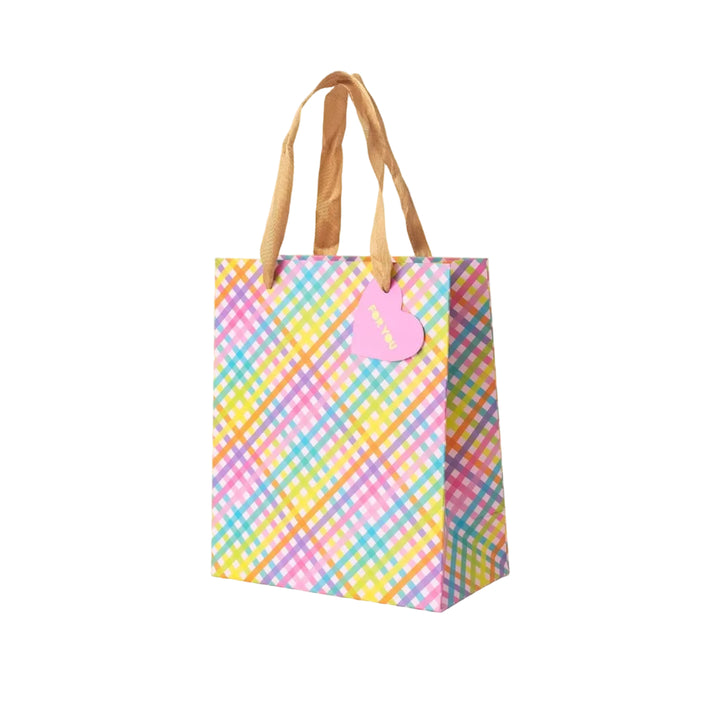 Colorful Gingham Gift Bags (2 Sizes) Taylor Elliott Designs 11 - Gift Wrap Medium - $8.95 Colorful Gingham Gift Bags (2 Sizes) Bonjour Fete - Party Supplies