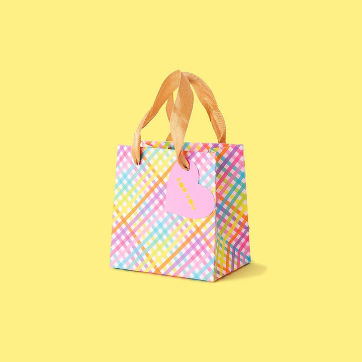 Colorful Gingham Gift Bags (2 Sizes) Taylor Elliott Designs 11 - Gift Wrap Small - $6.95 Colorful Gingham Gift Bags (2 Sizes) Bonjour Fete - Party Supplies