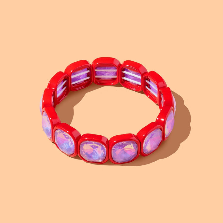 Elise Bracelet Taylor Elliott Designs 04 - Jewelry Red Elise Bracelet Bonjour Fete - Party Supplies