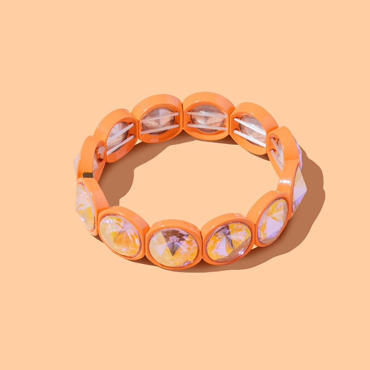 Elise Bracelet Taylor Elliott Designs 04 - Jewelry Orange Elise Bracelet Bonjour Fete - Party Supplies
