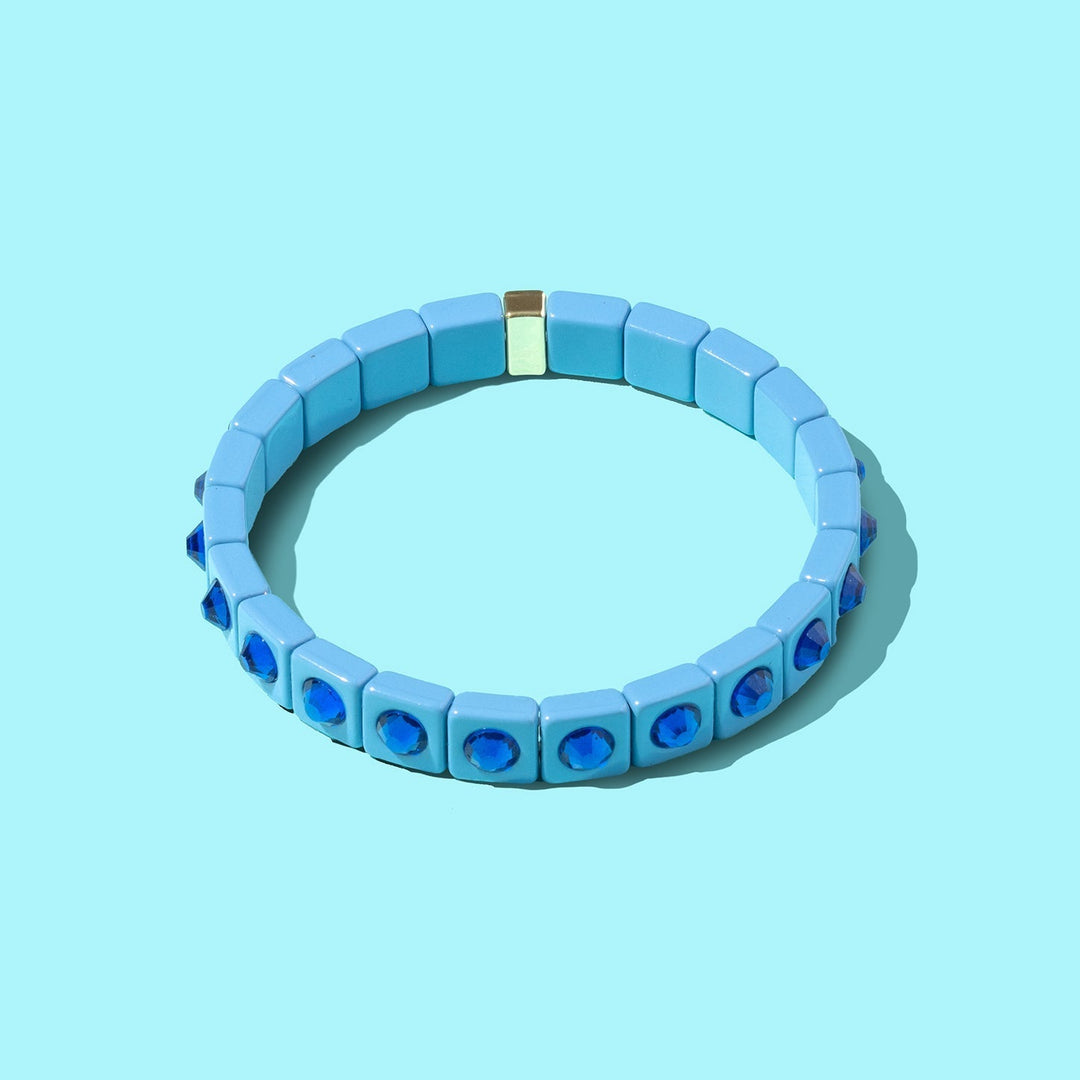 Maeve Bracelet Taylor Elliott Designs 04 - Jewelry French Blue Maeve Bracelet Bonjour Fete - Party Supplies