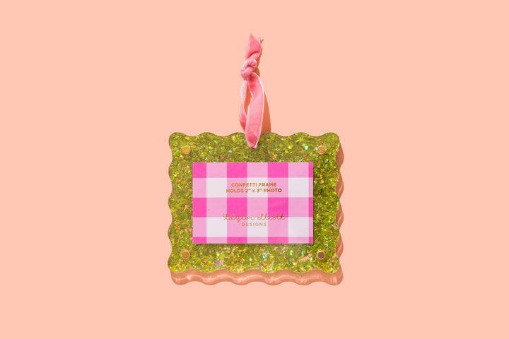 Confetti Frame Ornaments