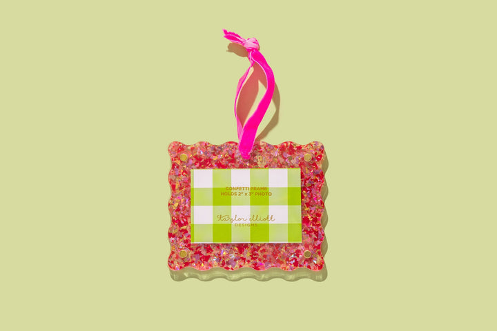 Confetti Frame Ornaments