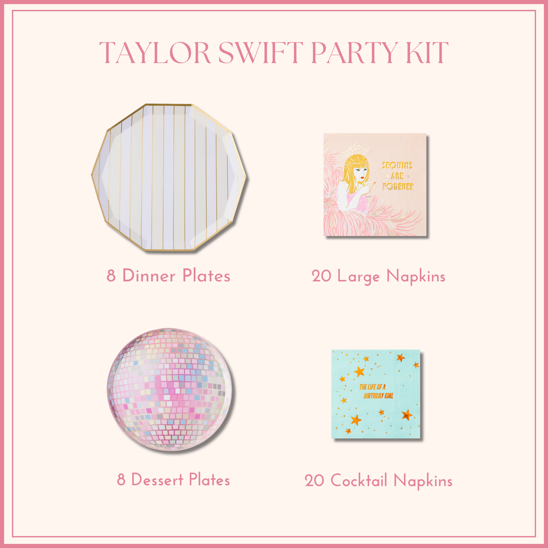 TAYLOR SWIFT PARTY KIT Bonjour Fête  TAYLOR SWIFT PARTY KIT Bonjour Fete - Party Supplies