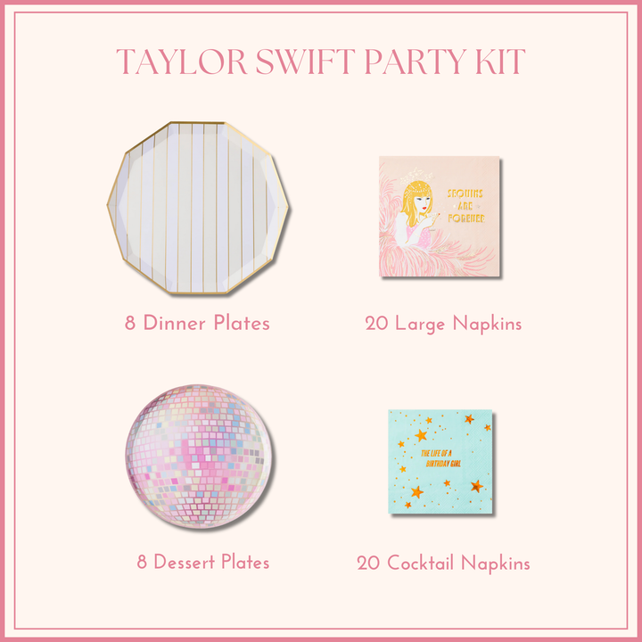 TAYLOR SWIFT PARTY KIT Bonjour Fête  TAYLOR SWIFT PARTY KIT Bonjour Fete - Party Supplies