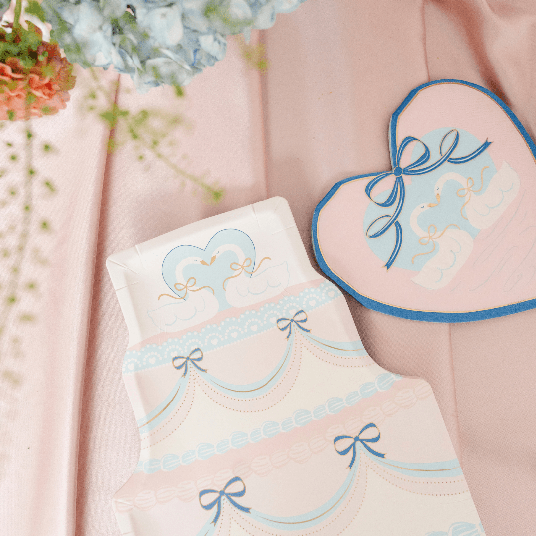 Bridal Shower Swan Heart Party Supples
