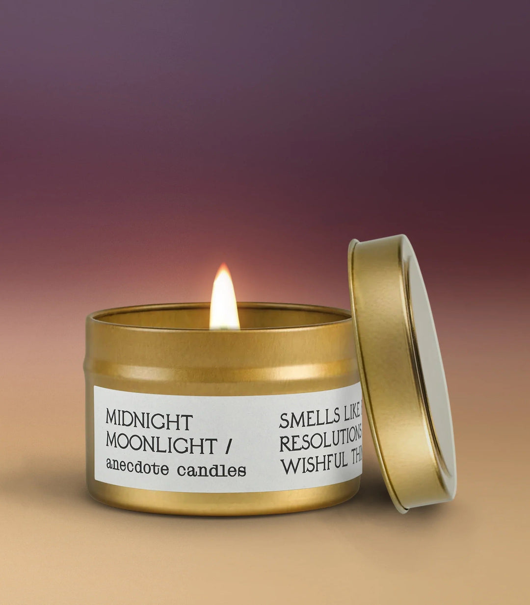 MIDNIGHT MOONLIGHT CANDLE Anecdote Candles candle Travel Tin MIDNIGHT MOONLIGHT CANDLE Bonjour Fete - Party Supplies