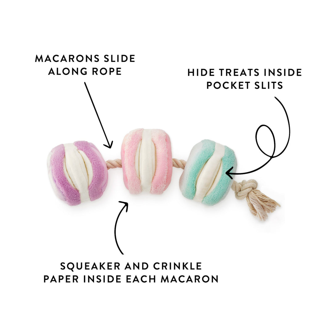 Macarons Interactive Snuffle Dog Toy - Bonjour Fête 