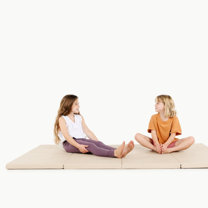 Gathre four-section tumbling mat for gymnastics and roughhousing at home.